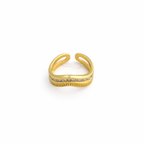 Luna Chevron Adjustable Ring