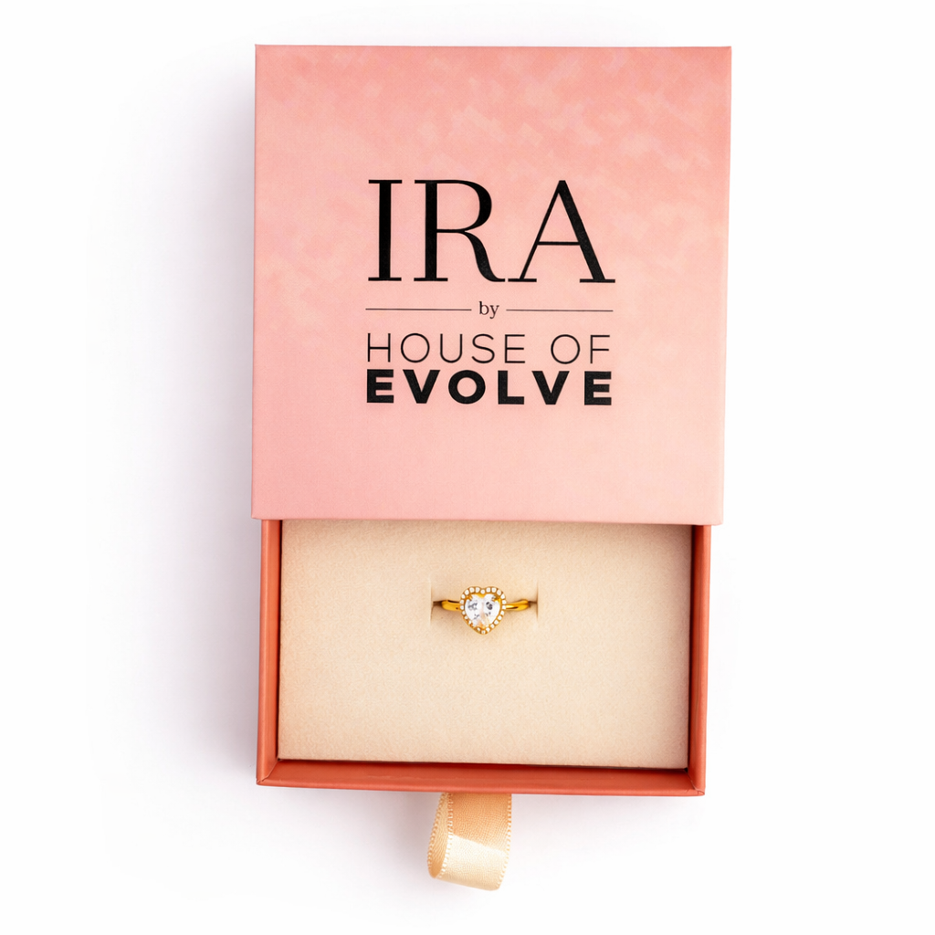 Heart Halo Spark Ring