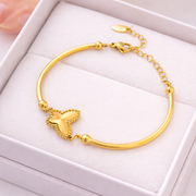 Golden Flutter Butterfly Bracelet