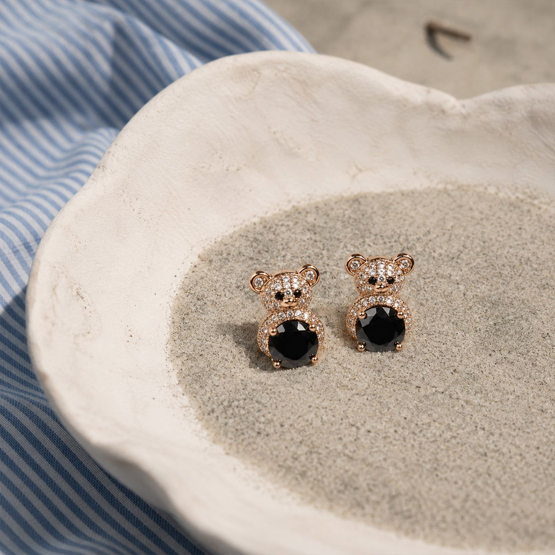Vintage Teddy Bear Studs