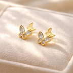 Golden Butterfly Glow Earrings