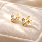 Golden Butterfly Glow Earrings
