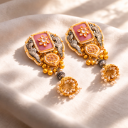 Gulbahar Gold Oxidised Kashmiri Earringss