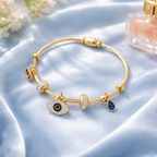 Evil Eye Charm Bangle