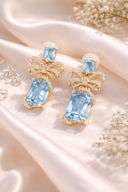Moonlight Bow Crystal Earrings