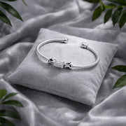 Celeste Silver Bangle