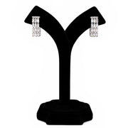 Crystal Royale Baguette Hoops Earrings