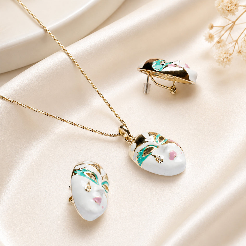 Masked Mira Pendant (Blue)