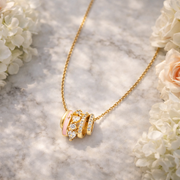 Blush Orbit Pendant with Chain with pendant