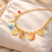 Celeste Coin vintage charm Necklaces