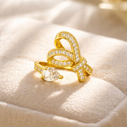 Zaria Crystal Wrap Adjustable Ring