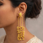 Noor-e-Kashmir Antique Long Ghungroo Earrings