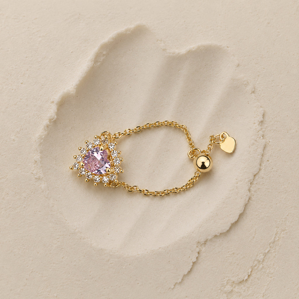 Cupid Heart Adjustable Ring
