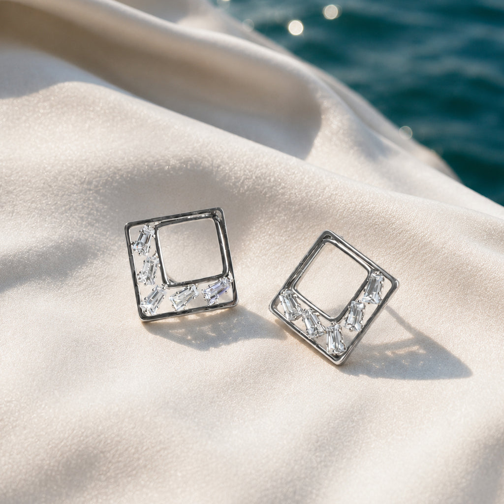 Geometric crystal studs