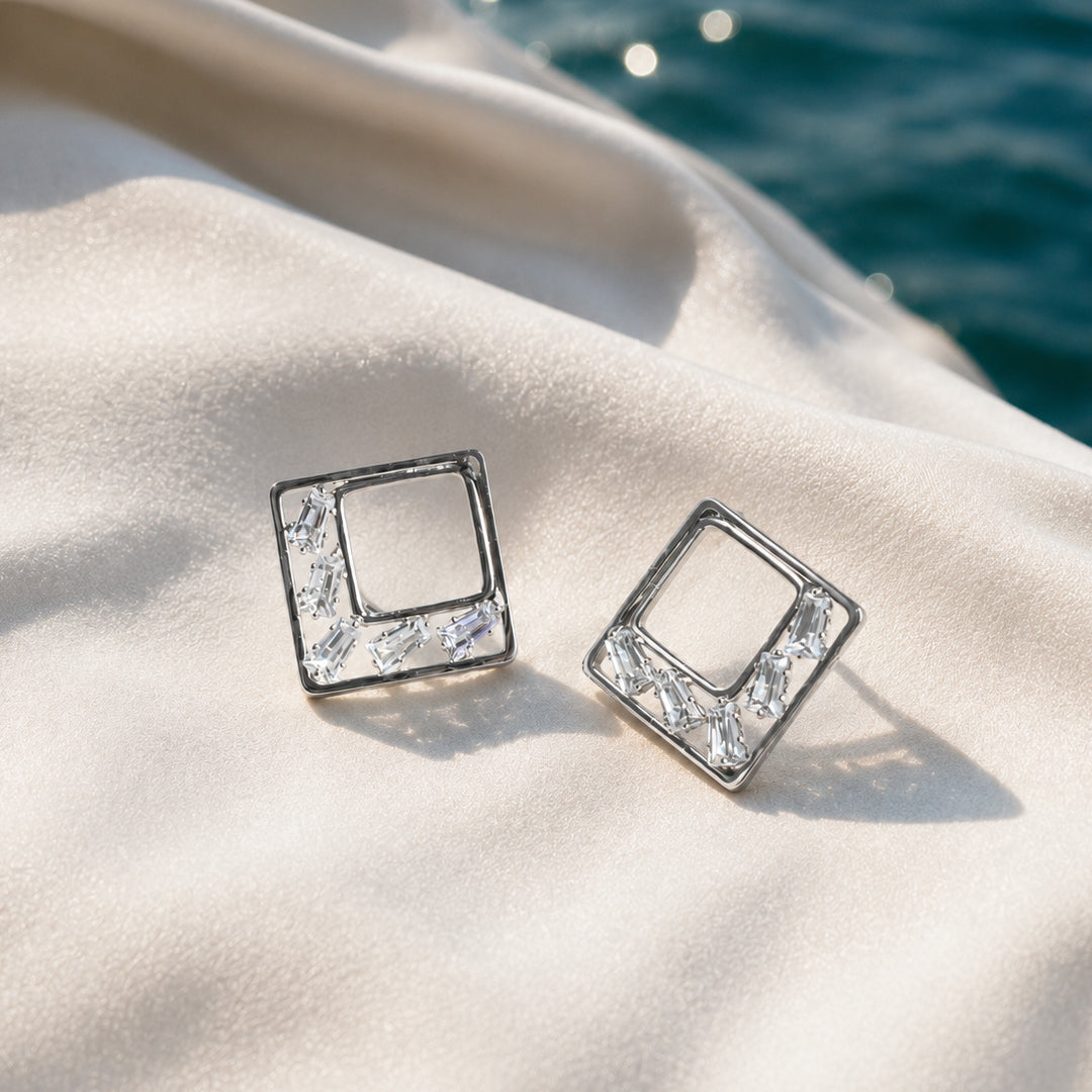 Geometric crystal studs