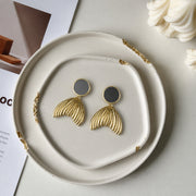 Black & Gold Aura Earrings