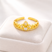 Shahi Crown CZ adjustable Ring