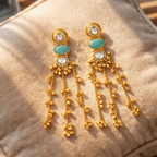 Opal & Emerald Royal Drop kashmiri Earrings