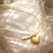 Beaded Luxe Heart Pendant