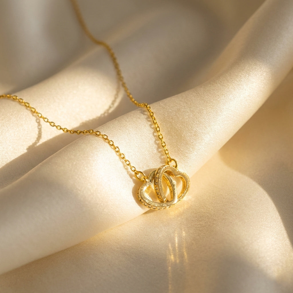 Eternal Heart Hollow Pendant Necklaces