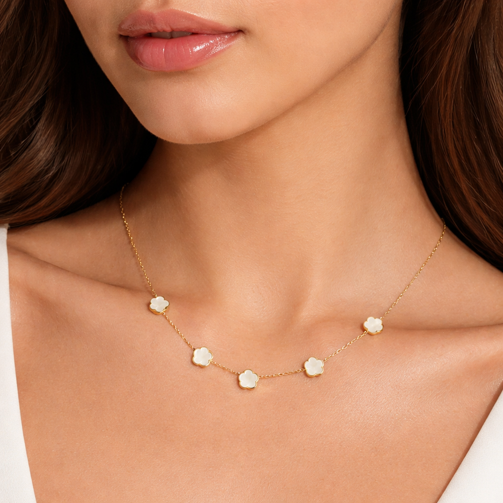 LunaBloom Clover Charm Necklaces
