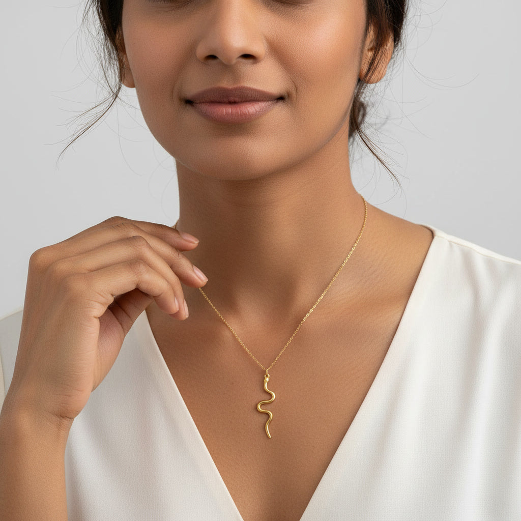 snake chain with pendant