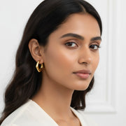 Prism Metallic Hoop Earrings
