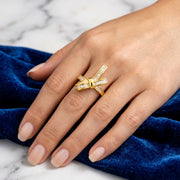 Royal Ribbon Luxe Adjustable Ring