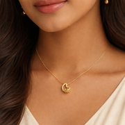 Sculpted Knot Elegance Pendant
