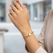 Golden Flutter Butterfly Bracelet