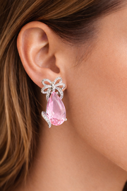 Crystal Grace Bow Earrings