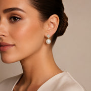 Square Pearl Studs