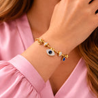 Evil Eye Charm Bangle