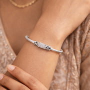 Celeste Silver Bangle