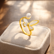Polished Open-End Gold Ring