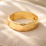 Solara Sculpted Gold Bangle