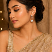 Studded Pearl Danglers