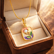 Aurora Glass Heart Pendant