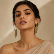 Feather Drop Earrings