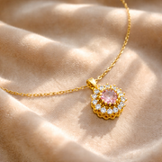 Blush Bloom Crystal Pendant