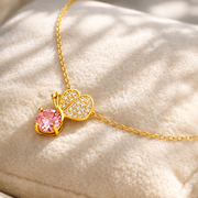 Petite Butterfly Rosé Pendant