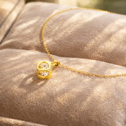 Aurelia Prism Lock Pendant Necklaces