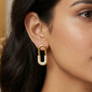 Urban Gleam U-Hoop Earrings