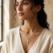 Luxury Gold Guardian Angel chain with pendant