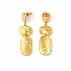 Hammered Gold Statement Drops
