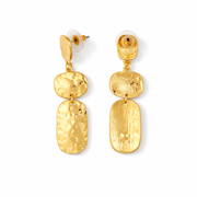 Hammered Gold Statement Drops