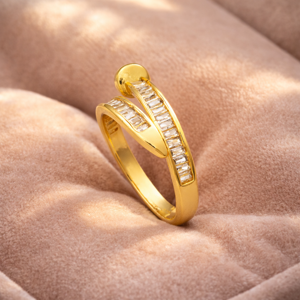 Curved Nail Adjustable Ring