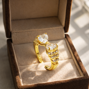 Celeste Bow Crystal Ring