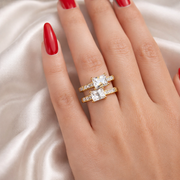 Dual Gleam Adjustable Ring