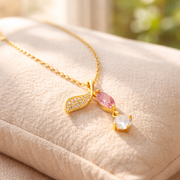 tulip petal chain with pendant